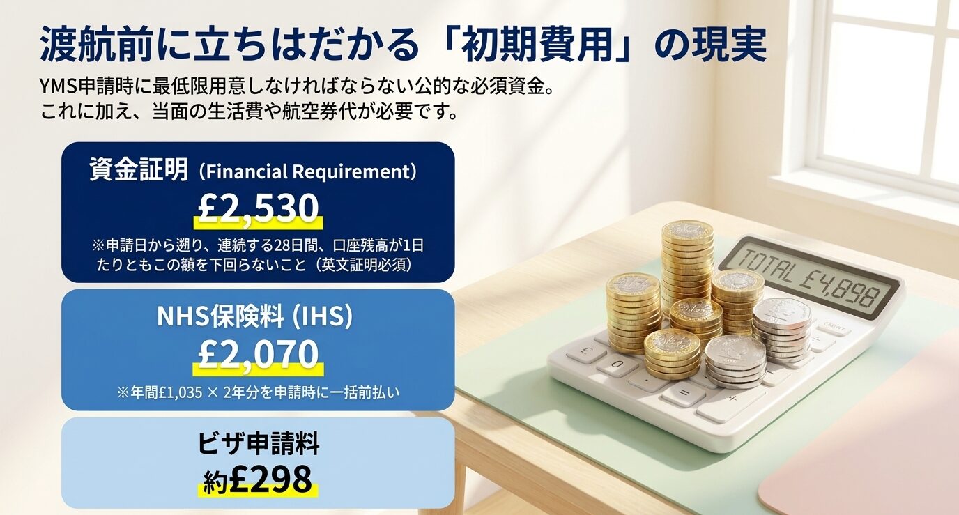 資金証明の基準と渡航にかかる初期費用