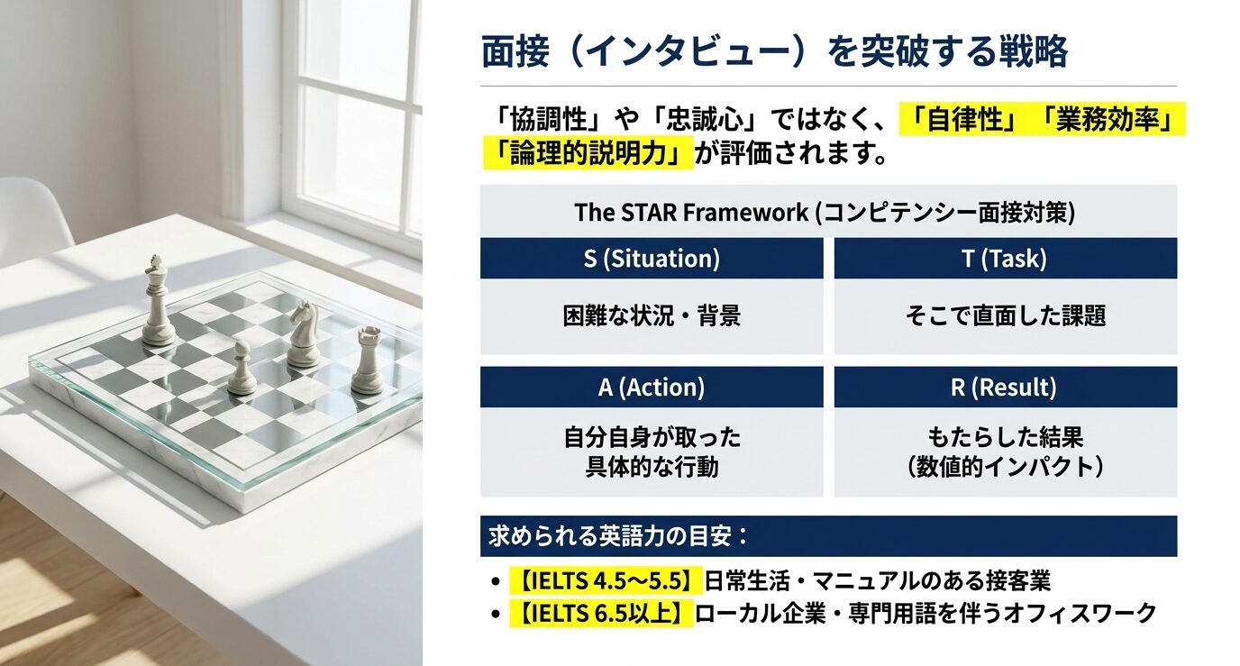 採用面接で評価されるアピール方法と英語力