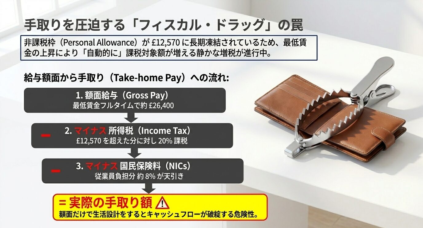 基礎控除の凍結がもたらす税金面の影響