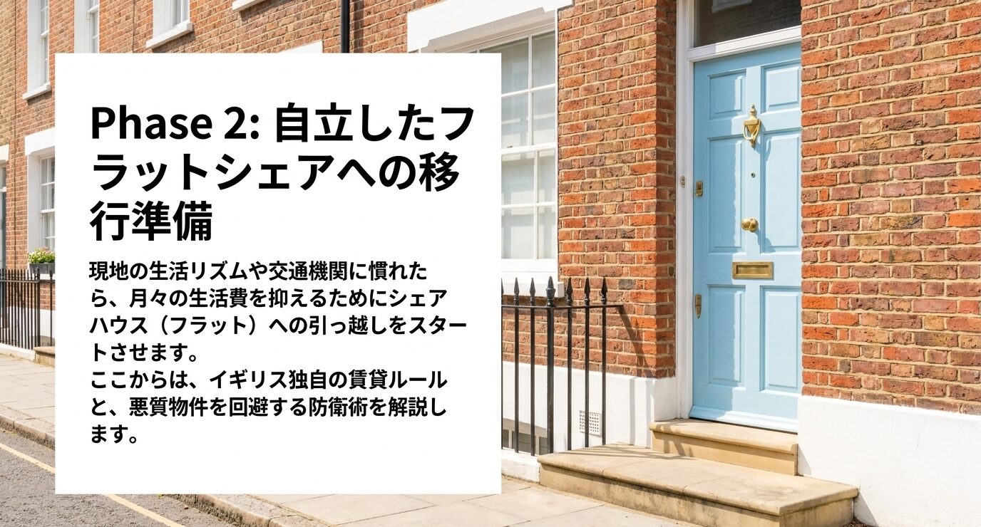 YMSの語学学校の寮からフラットへ