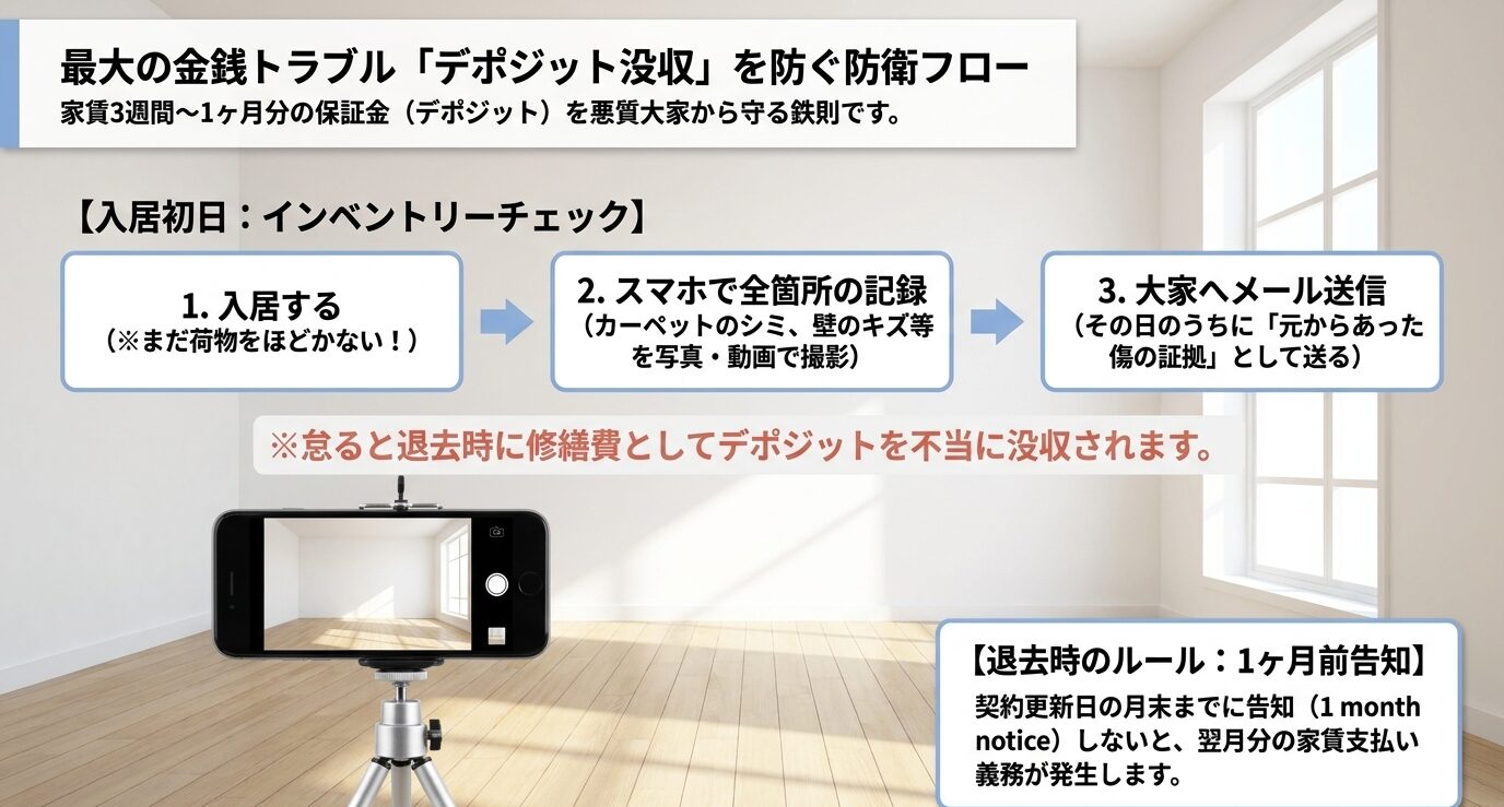 デポジット返還と詐欺の回避策