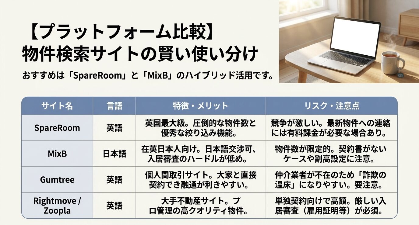 部屋探しにおすすめの検索サイト