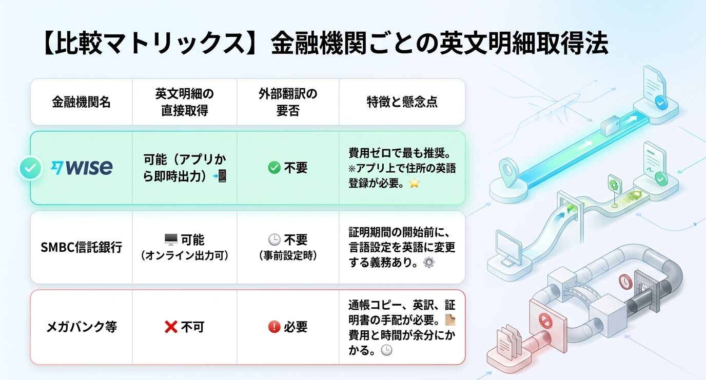 Wiseを使った翻訳不要の英文明細取得法